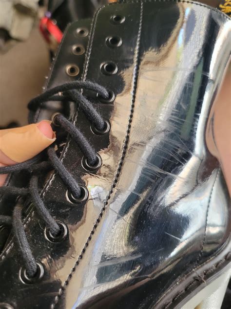 scuff marks off patent leather